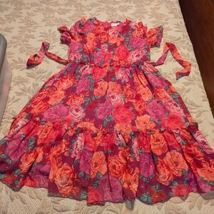 Wonder Nation Pink Floral Dress